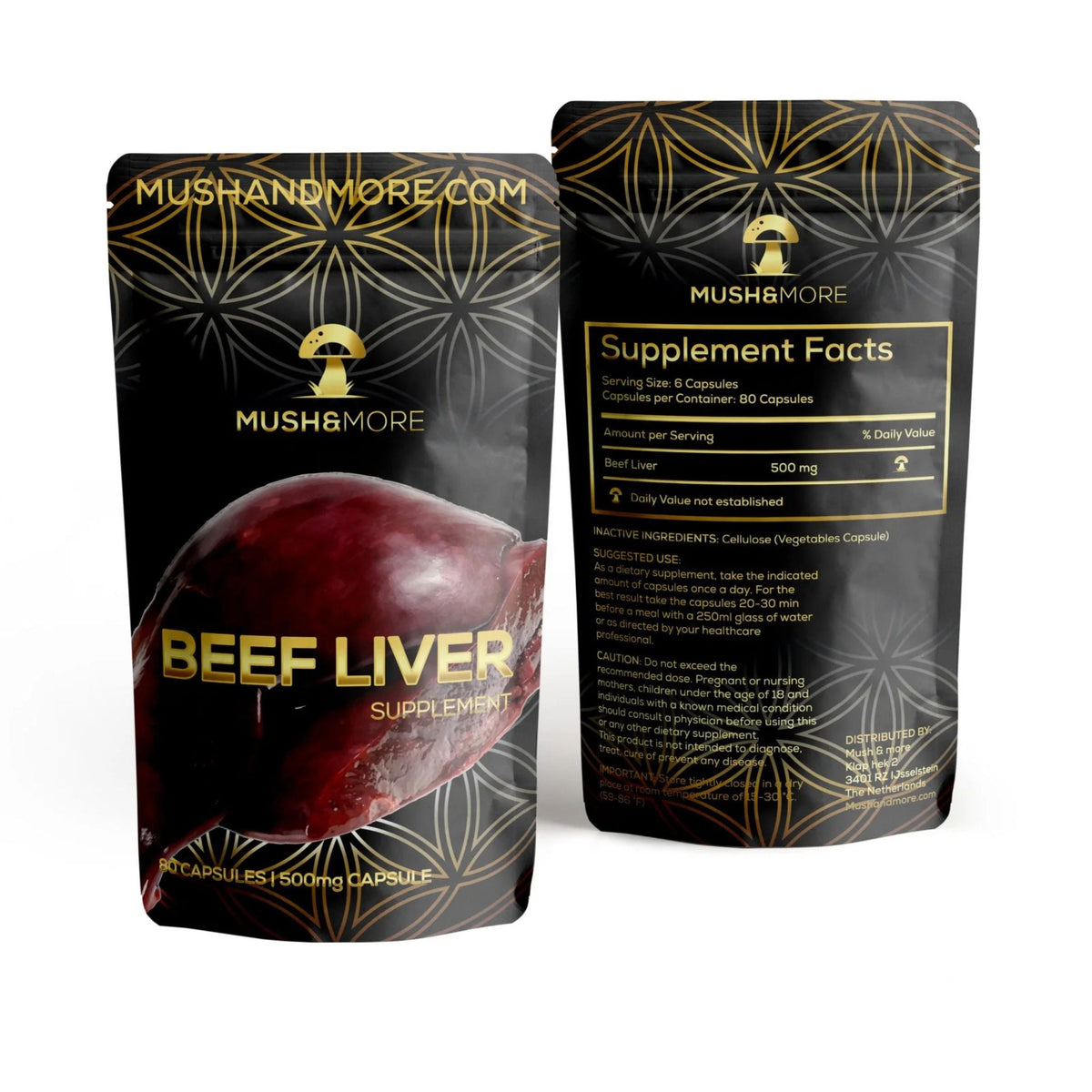 Beef Liver | Natuurlijk Supplement | Gras Gevoerd | Mush and More